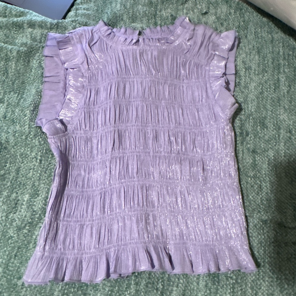 Purple shimmery glam dress shirt